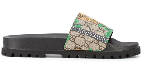 gucci bengal tiger sandals|Gucci tiger clothing.